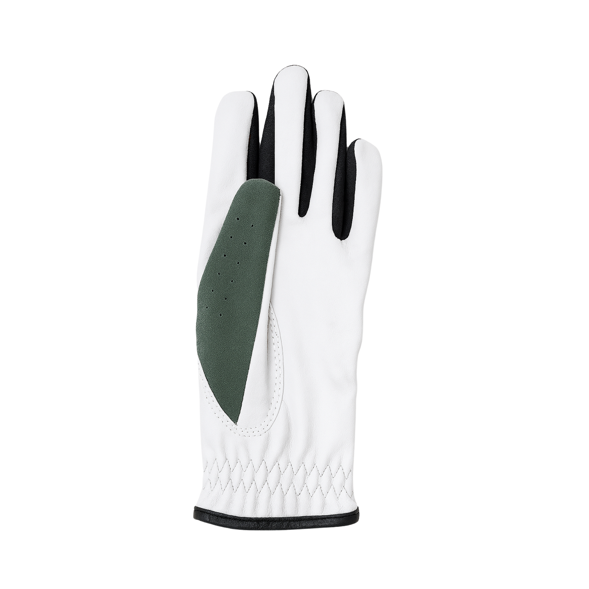 Women green golf glove designed by Natasha Jones Cabretta Leather 