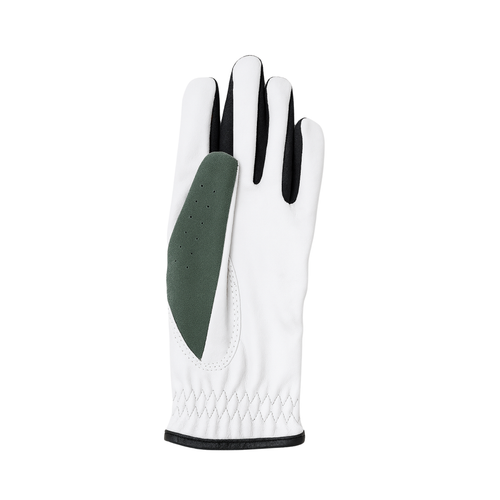 Women green golf glove designed by Natasha Jones Cabretta Leather 